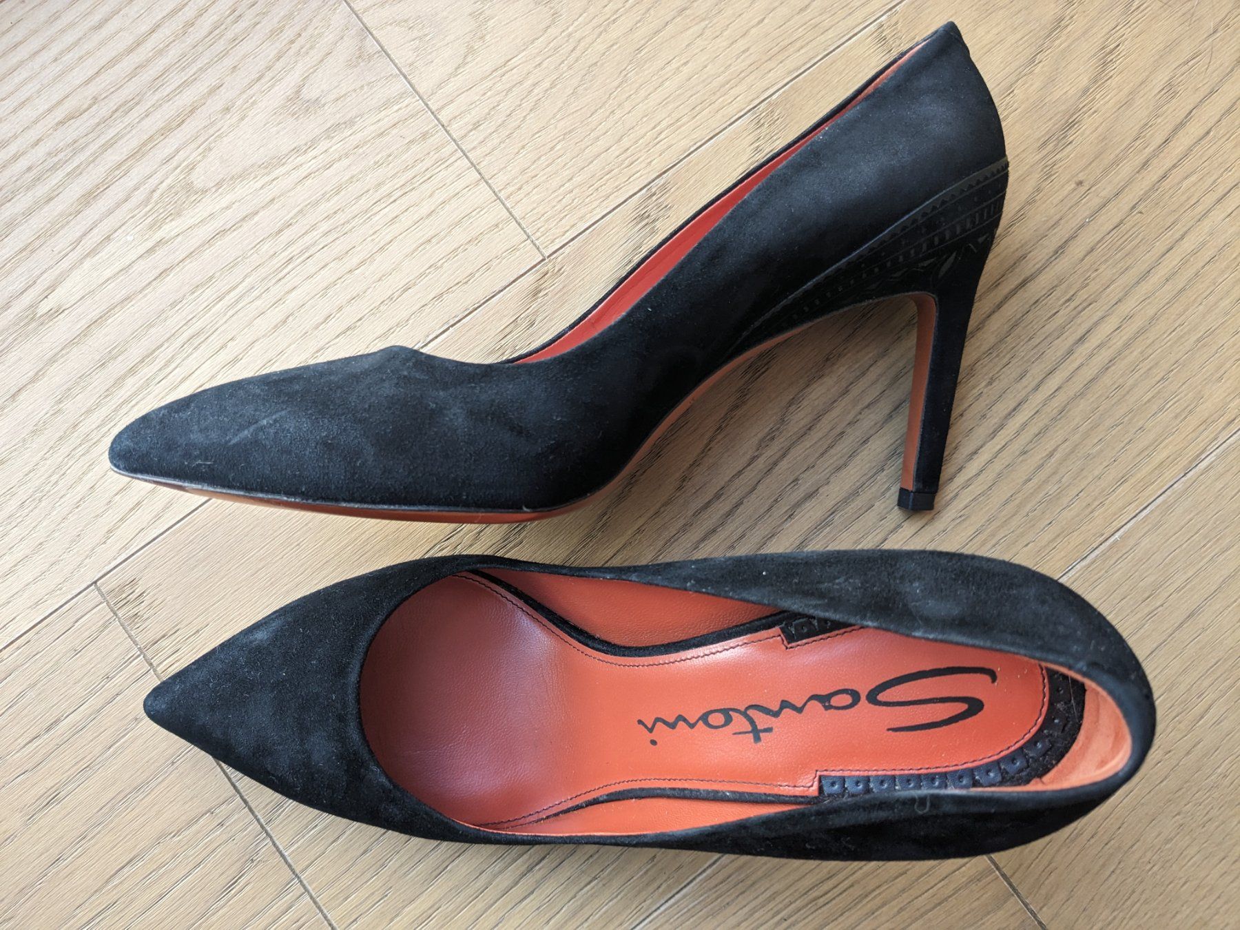 Santoni Scarpe da donna: (new!) Classic Santoni suede pumps black 40 – Nuovo (secondo la descrizione) da Zürich venduto da vdenisa1