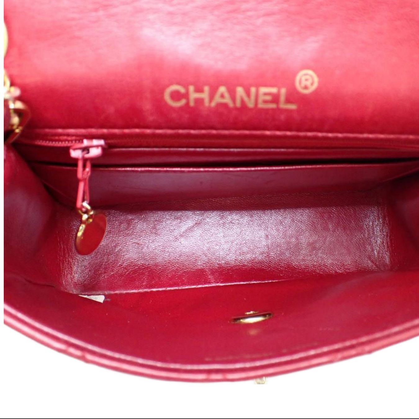 Chanel Borse da donna: Chanel Vintage Single Flap Bag Rot – Usato da Zürich venduto da Liloubags 2