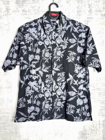 Y2K LECENT "FLORAL" HAWAII SHORT SLEEVES SHIRT SZ: M