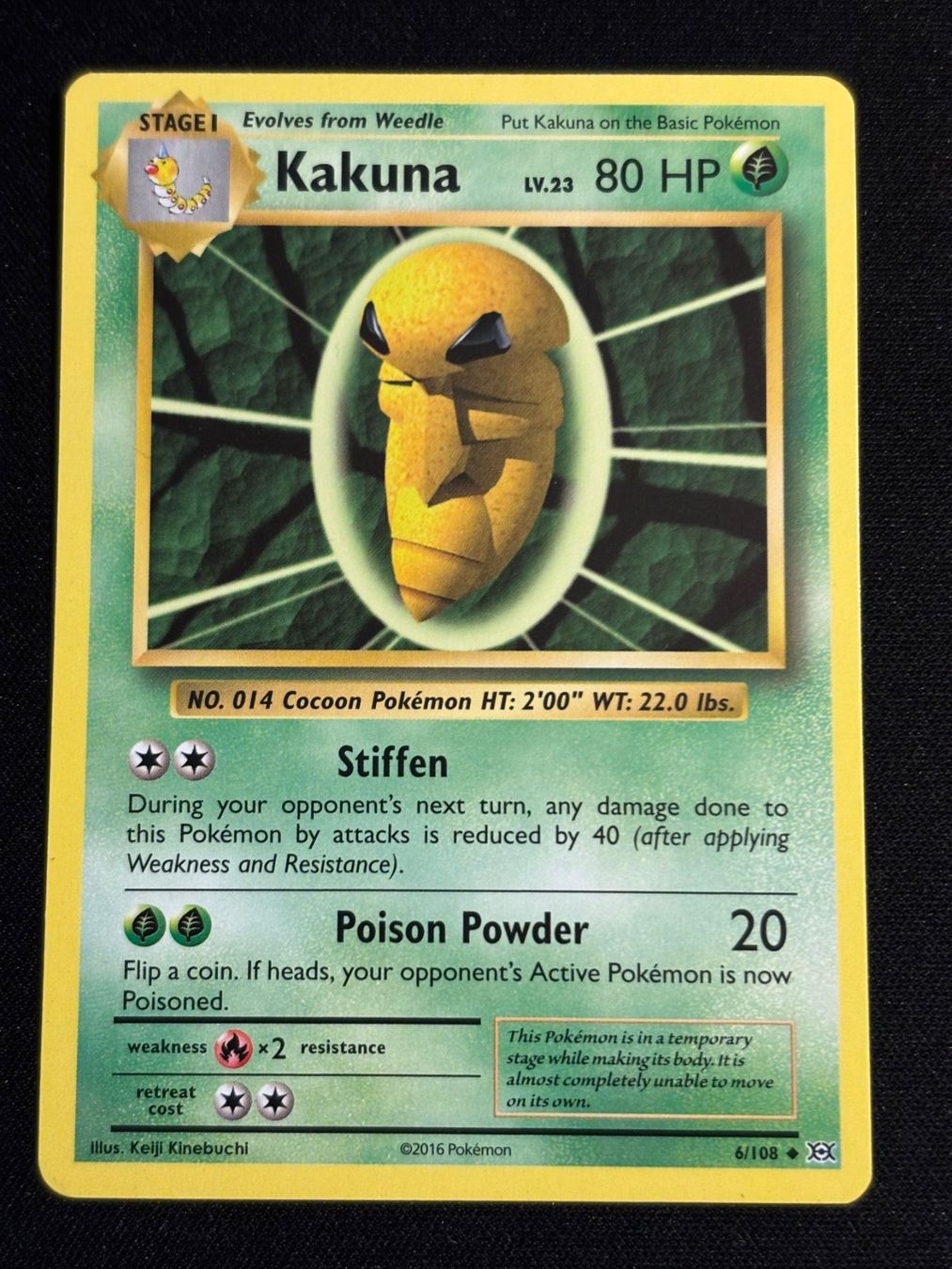 Pokémon Cartes à collectionner: Pokemon Kakuna - Evolutions 6/108 - English – D'occasion à Bern par Big_GS