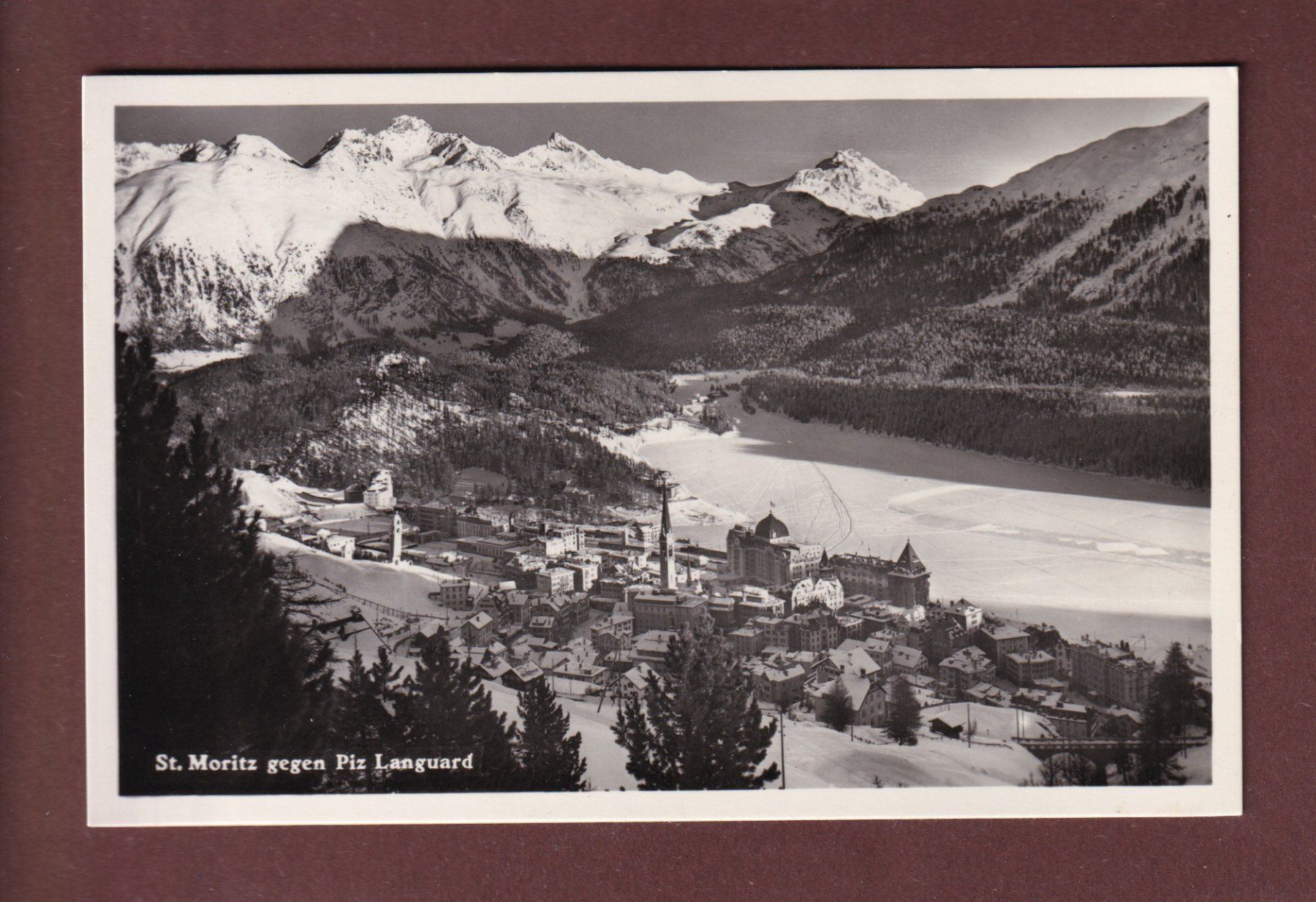 Cartoline postali: ST. MORITZ - Piz Languard – Usato da Pully venduto da nicecards-shop