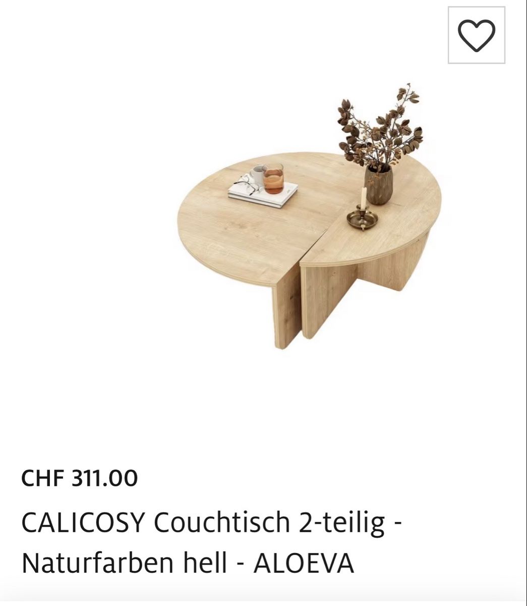 Tavoli: CALICOSY Couchtisch 2-teilig – Nuovo (secondo la descrizione) da Thusis venduto da md_panic