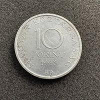 10 Forint Silber Ungarn 1948