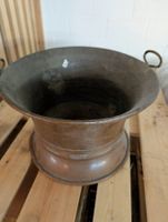 Kupferkessel antik mit zwei Griffen gebrauchter Zustand