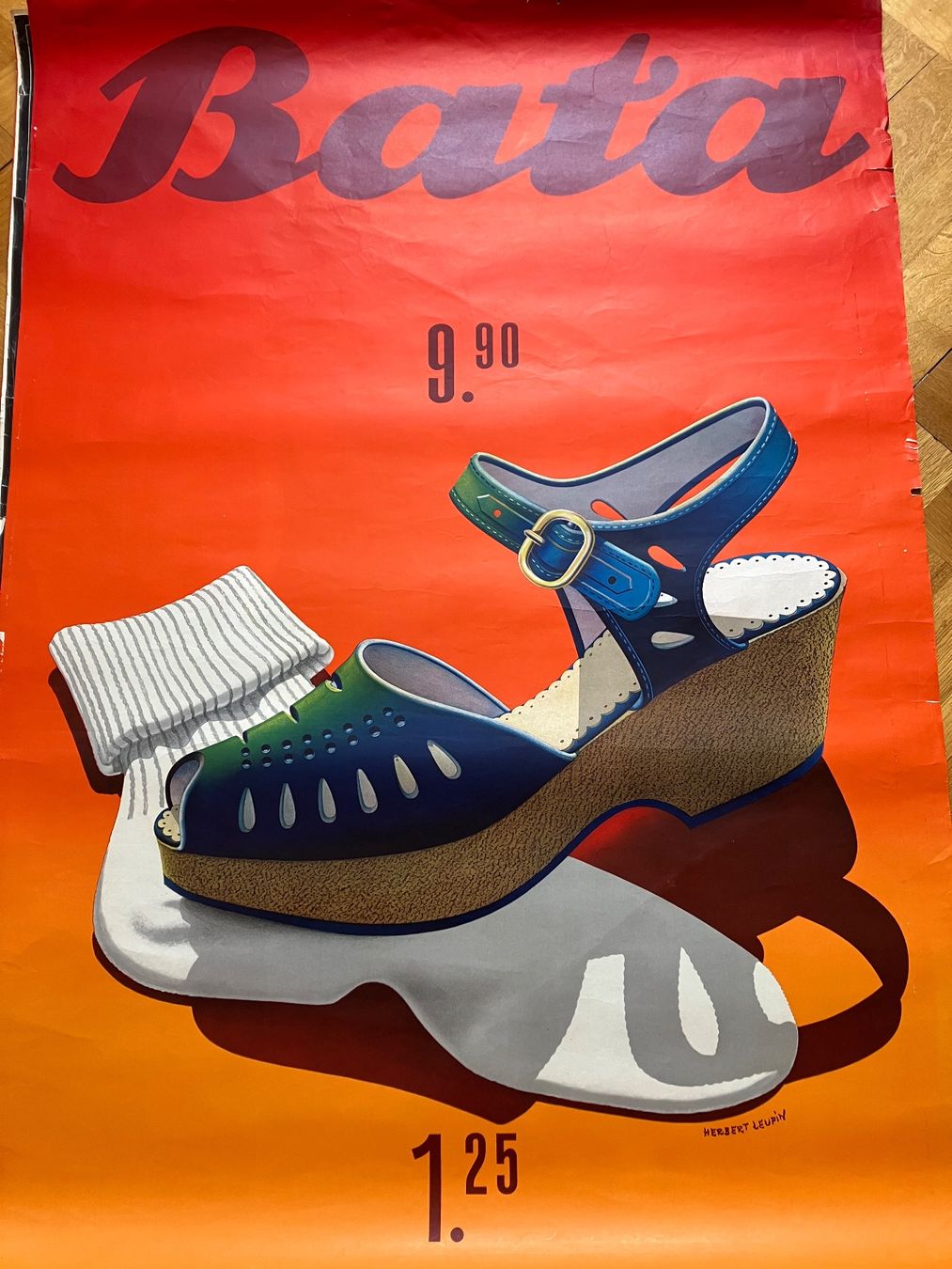 Foto & Immagini: Plakat Bata Herbert Leupin 1943 – Usato da Basel venduto da papageientulpe