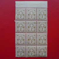 Ziffermuster: Nr.58B im seltenen Zwölferblock ** postfrisch