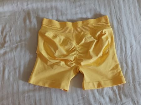 Shorts women's sports yellow new