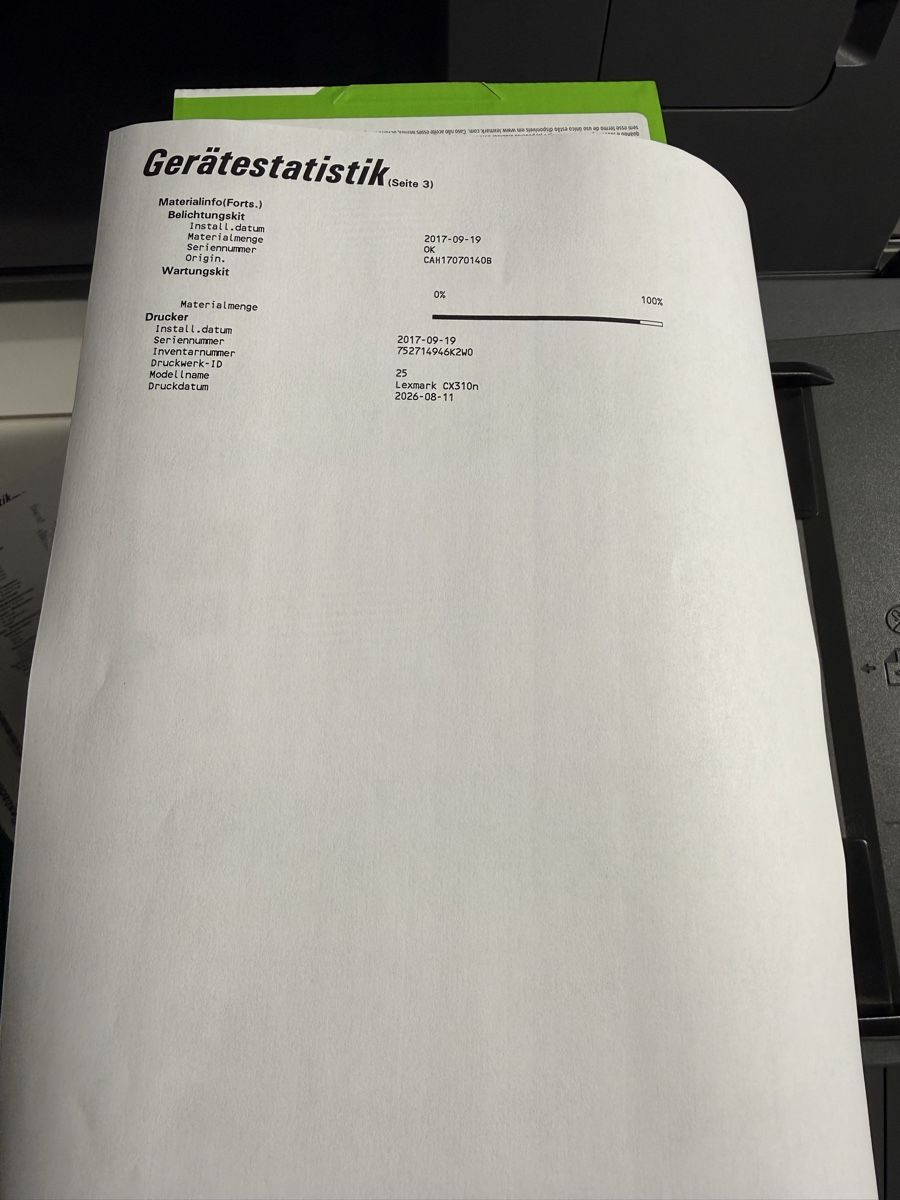 Lexmark Stampanti: Lexmark CX310n Farblaser-Multifunktionsdrucker inkl. 3 toner – Usato da Spreitenbach venduto da dan_xz6t 8