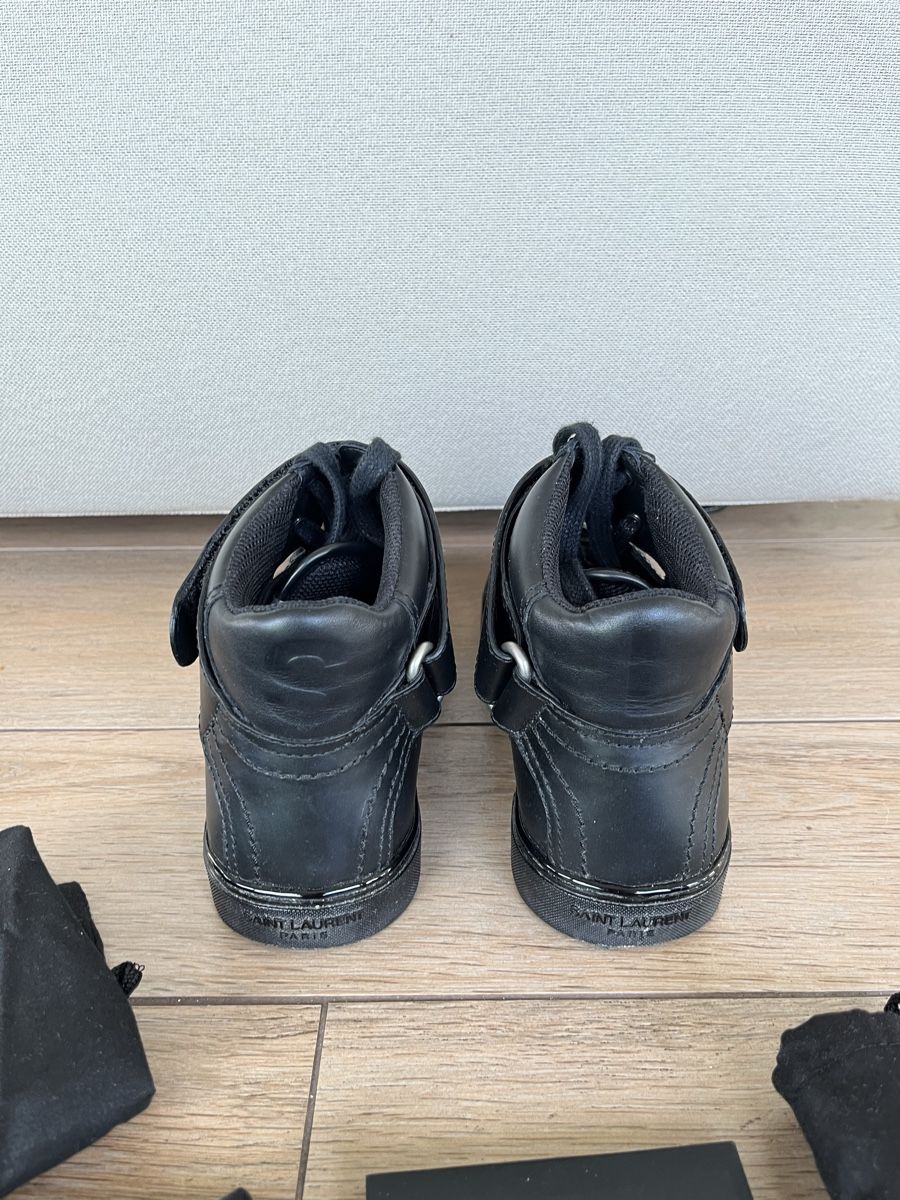 Saint Laurent Scarpe da uomo: Baskets cuir noir Saint Laurent T39 – Usato da Geneve venduto da orange1957 4