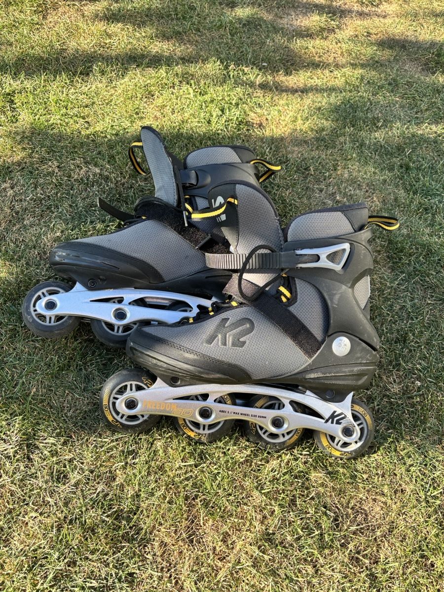 K2 Pattini in linea & Pattini a rotelle: Inlineskates K2 Freedom schwarz grau – Usato da Aarburg venduto da gloeckgloeck