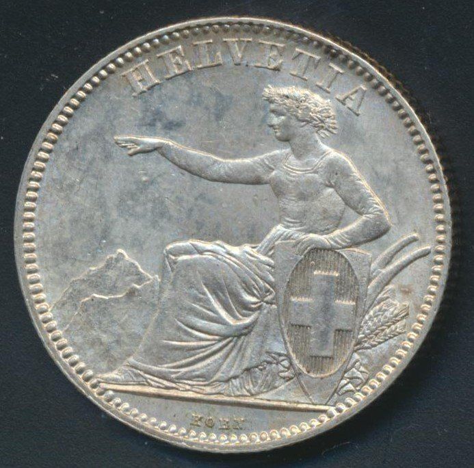 Tutti le monete: 2 Fr. 1860 unz – Usato da Roggwil BE venduto da Stampdealer3 1