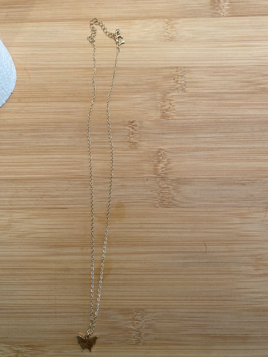 Catenine: Butterfly Necklace - Delicate Gold Chain - Spring style – Usato da Eggersriet venduto da damian.hug 1