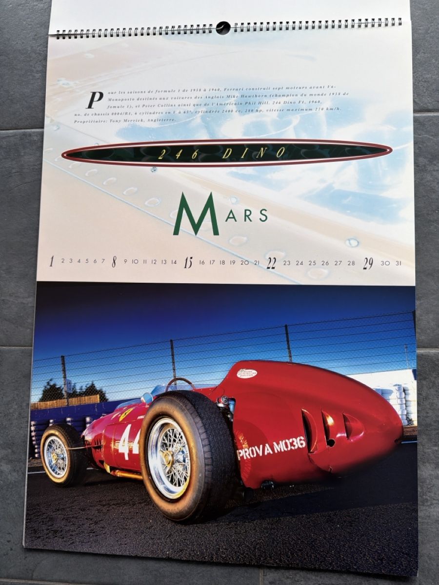 Ferrari Kalender: Original Ferrari Kalender 1998 – Gebraucht aus Wolfwil von Rolex1 4