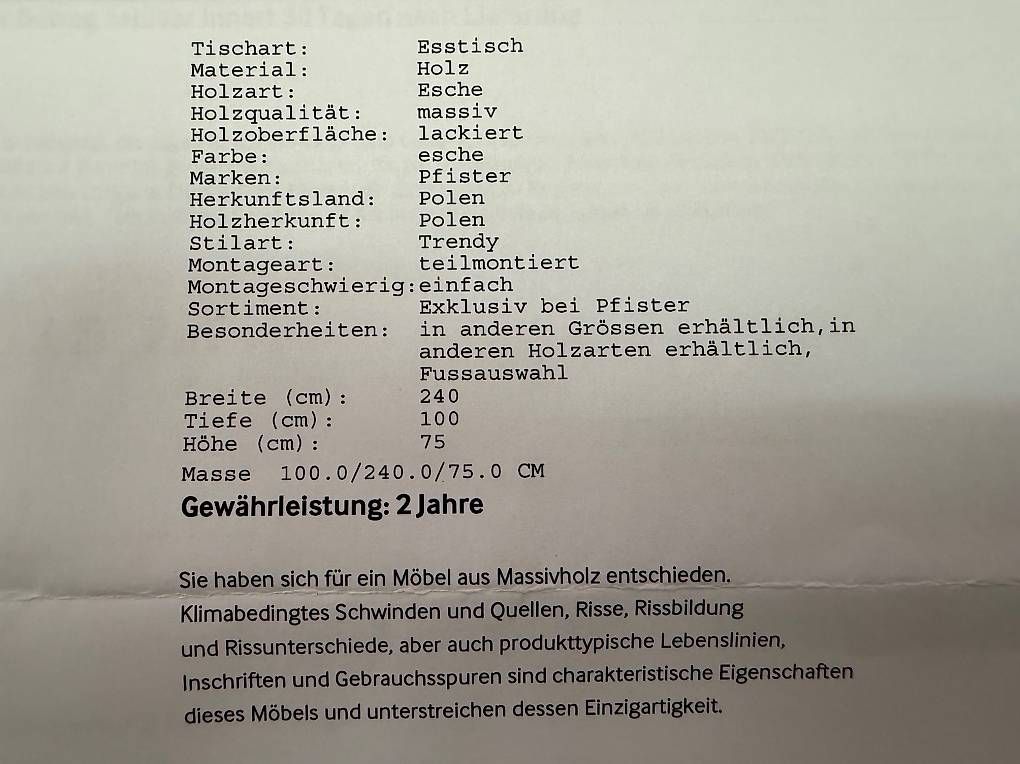 Tavoli: Esstisch – Usato da Arbon venduto da Mell73 4