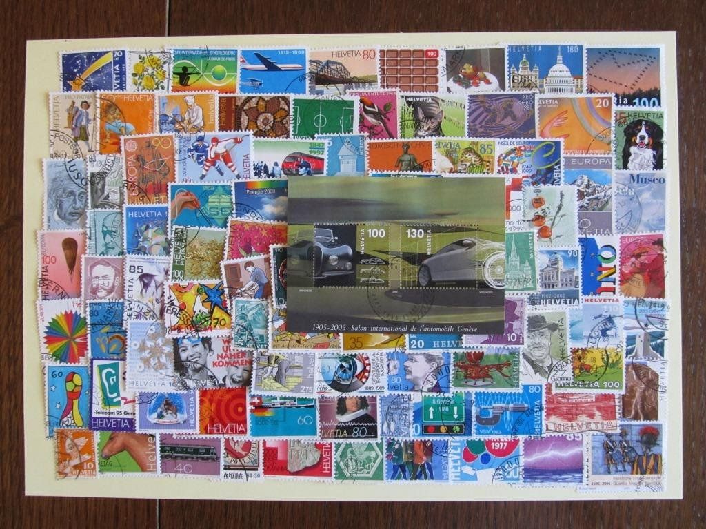 Alle Briefmarken: 150 St. versch. Schweiz (CH25) – Gebraucht aus Buchs SG von Chlaus52