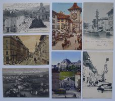 7 alte Ansichtskarten Stadt BERN, Spitalgasse, Universität..