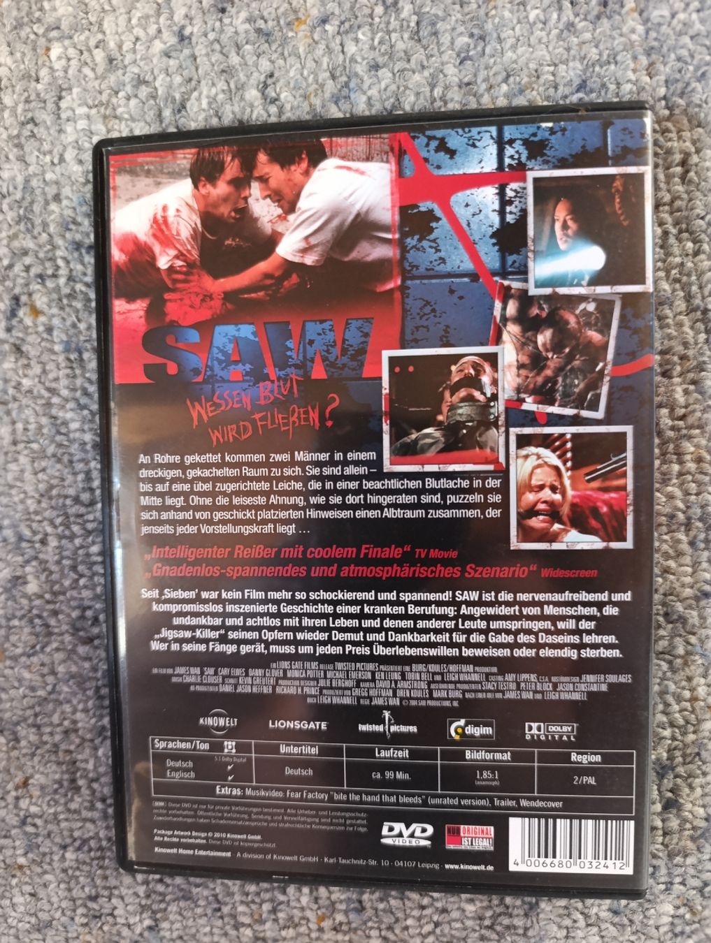 Alle DVDs: Saw  – Gebraucht aus Fischenthal von Widder71 1