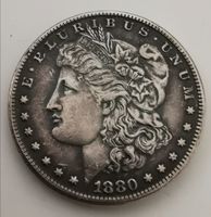 One Morgan Dollar 1880 S Silber