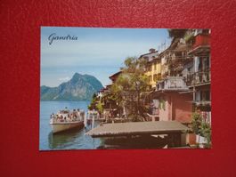Gandria Tessin Lago di Lugano Steg Schiff