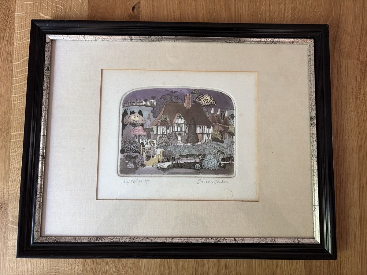 Grafica & Litografie: Original Grafik von Graham Clarke, "Nightshift A/P" – Usato da Winterthur venduto da silen