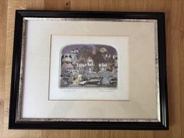 Original Grafik von Graham Clarke, "Nightshift A/P"