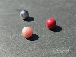 Billes rhodocrosite et autres10mm pour bague Gilbert Albert