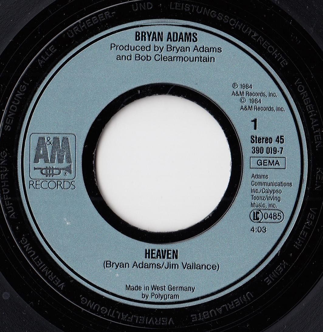 Dischi in vinile: Bryan Adams Vinyl Single von 1984 – Usato da Volketswil venduto da Abcrecords 2