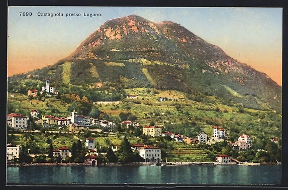 Ansichtskarten: AK Castagnola presso Lugano, Panorama – Gebraucht aus Berlin von bartko-reher