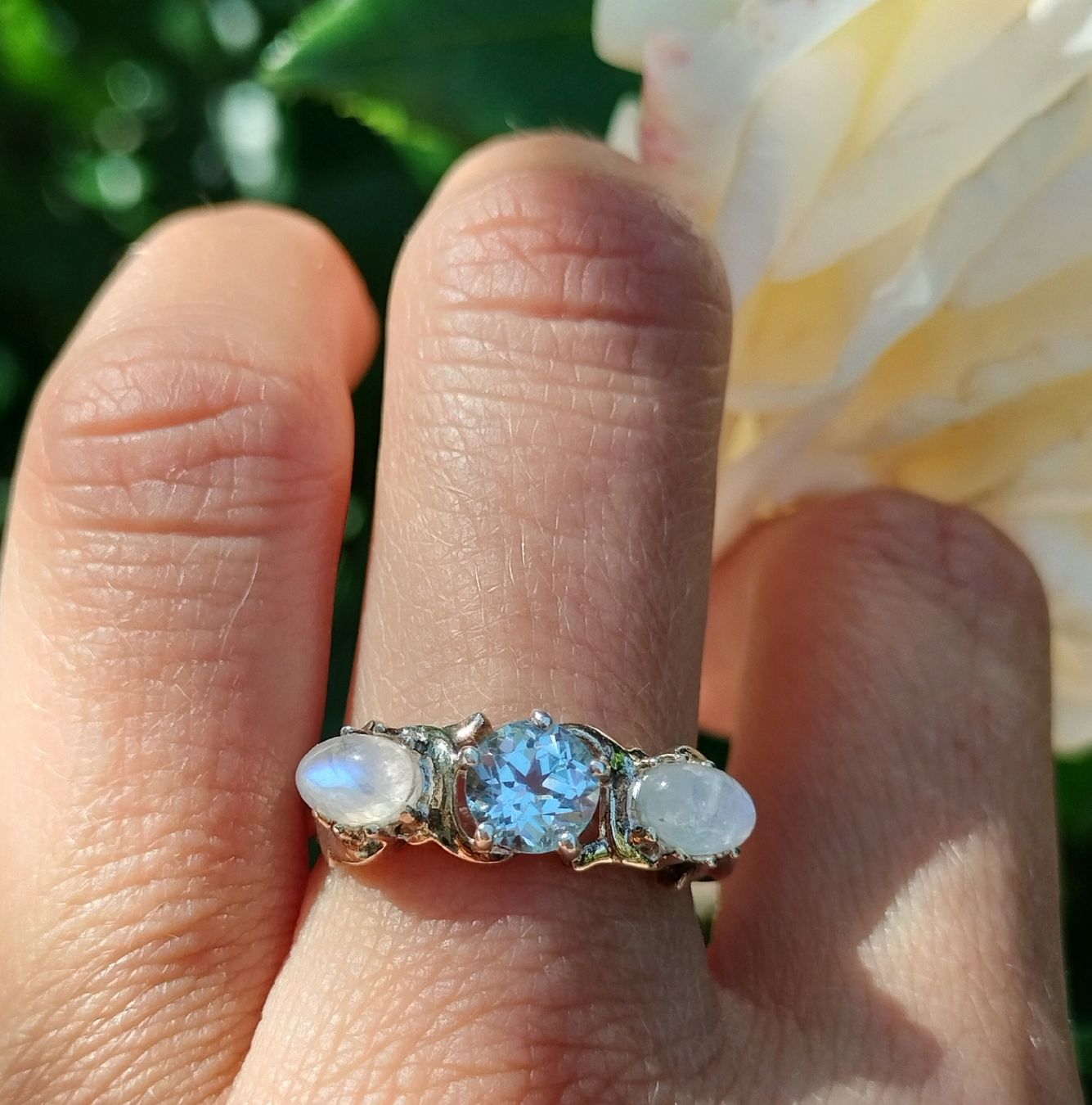 Ringe: Vintage Mondstein Topaz Ring 925 Silber – Gebraucht aus schwyz von larry91sz 6