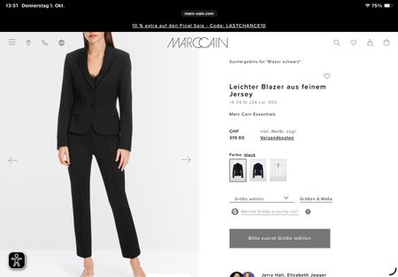 Marc Cain Blazer schwarz Gr. 34