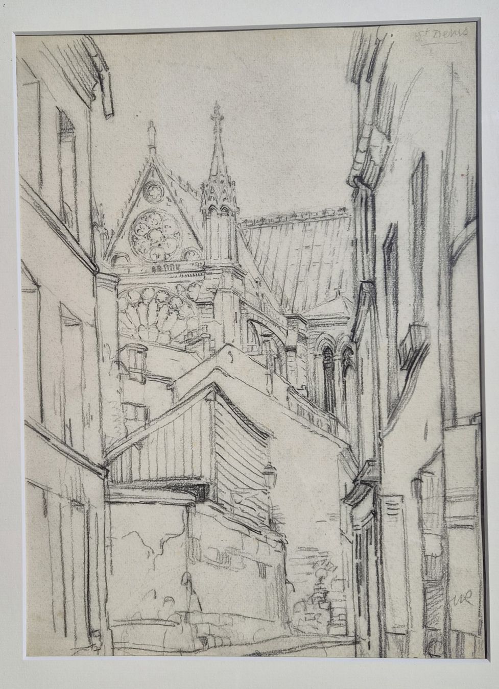 Dipinti: Dessin au crayon de Henri Robert, St Denis Paris – Usato da Farvagny-le-Grand venduto da CollectibleWatches 1