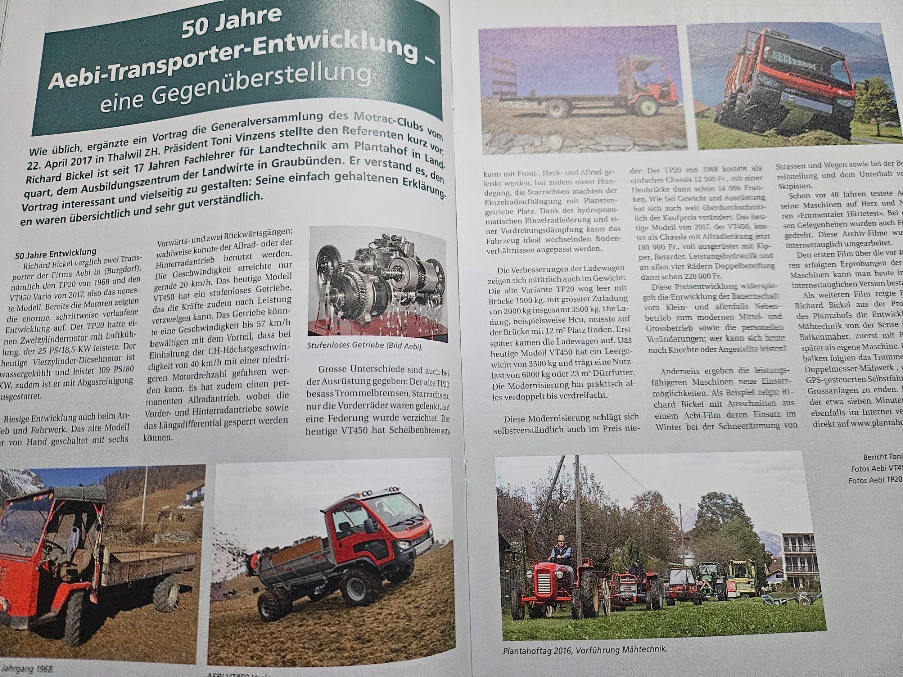 Aebi Traktoren: Alte Landtechnik 2/17 Aebi Schilter Warcchalowski xb – Gebraucht aus Flawil von sr1_f6st 7