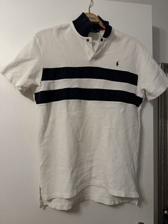 Polo Ralph Lauren Poloshirt Grösse M weiss/blau gestreift gu