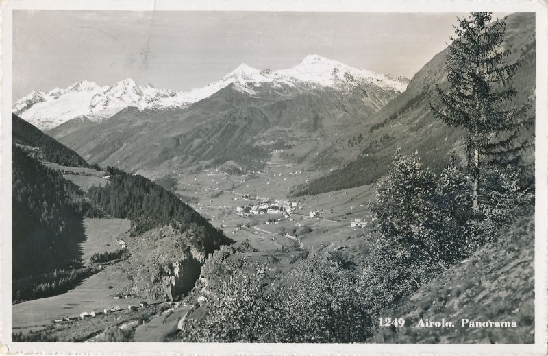Cartoline postali: Airolo Panorama 1951 – Usato da Emmenbrücke venduto da teestube