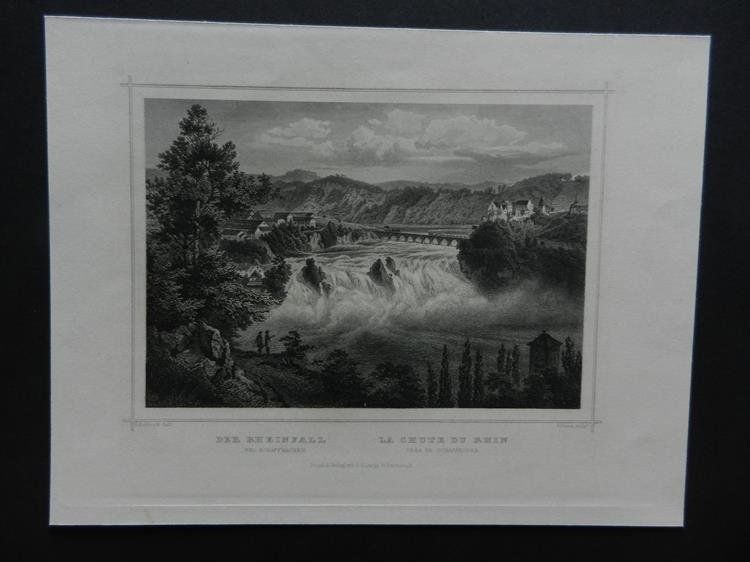 Incisioni: Der Rheinfall bei Schaffhausen – Usato da Risch venduto da Rischli15