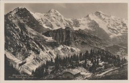 AB 128 Schynige-Platte-Bahn+Eiger, Mönch, Jungfrau, ≈ 1940