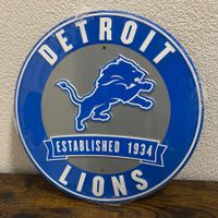🏈 NFL Detroit Lions Schild (Ø 30cm) (Lizenziert & OVP)