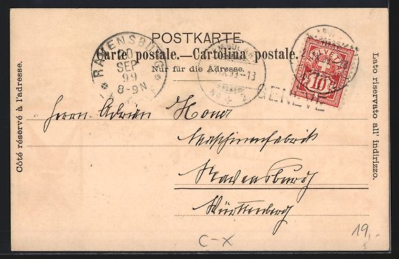 Cartoline postali: Litho Geneve, Hotel Richemond, Barque du – Usato da Berlin venduto da bartko-reher 1
