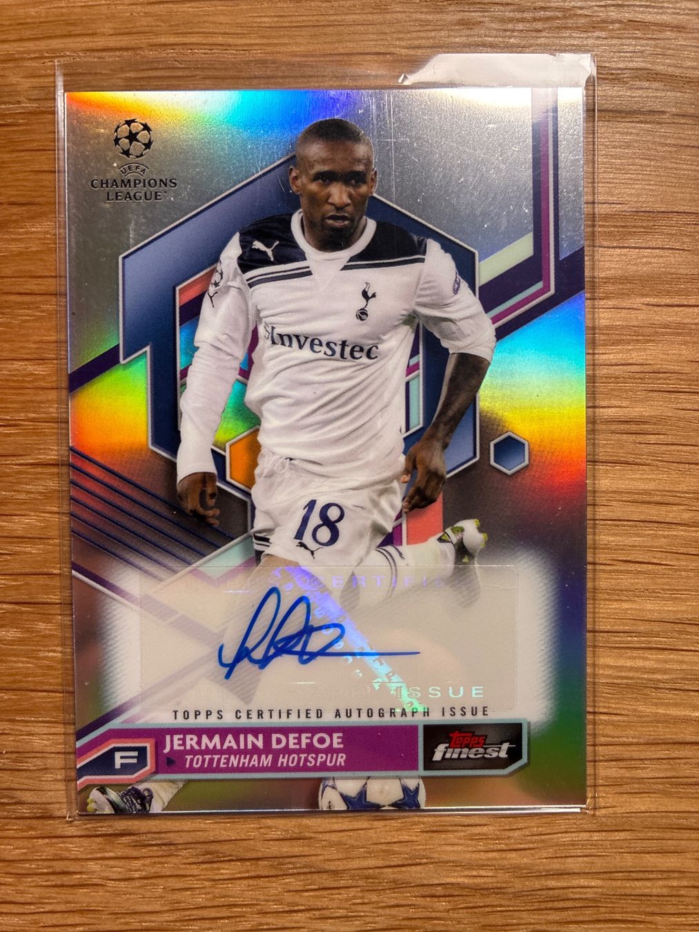 Topps Carte collezionabili: Topps Finest Jermain Defoe Tottenham Autogramm – Usato da Wangenried venduto da Garagara