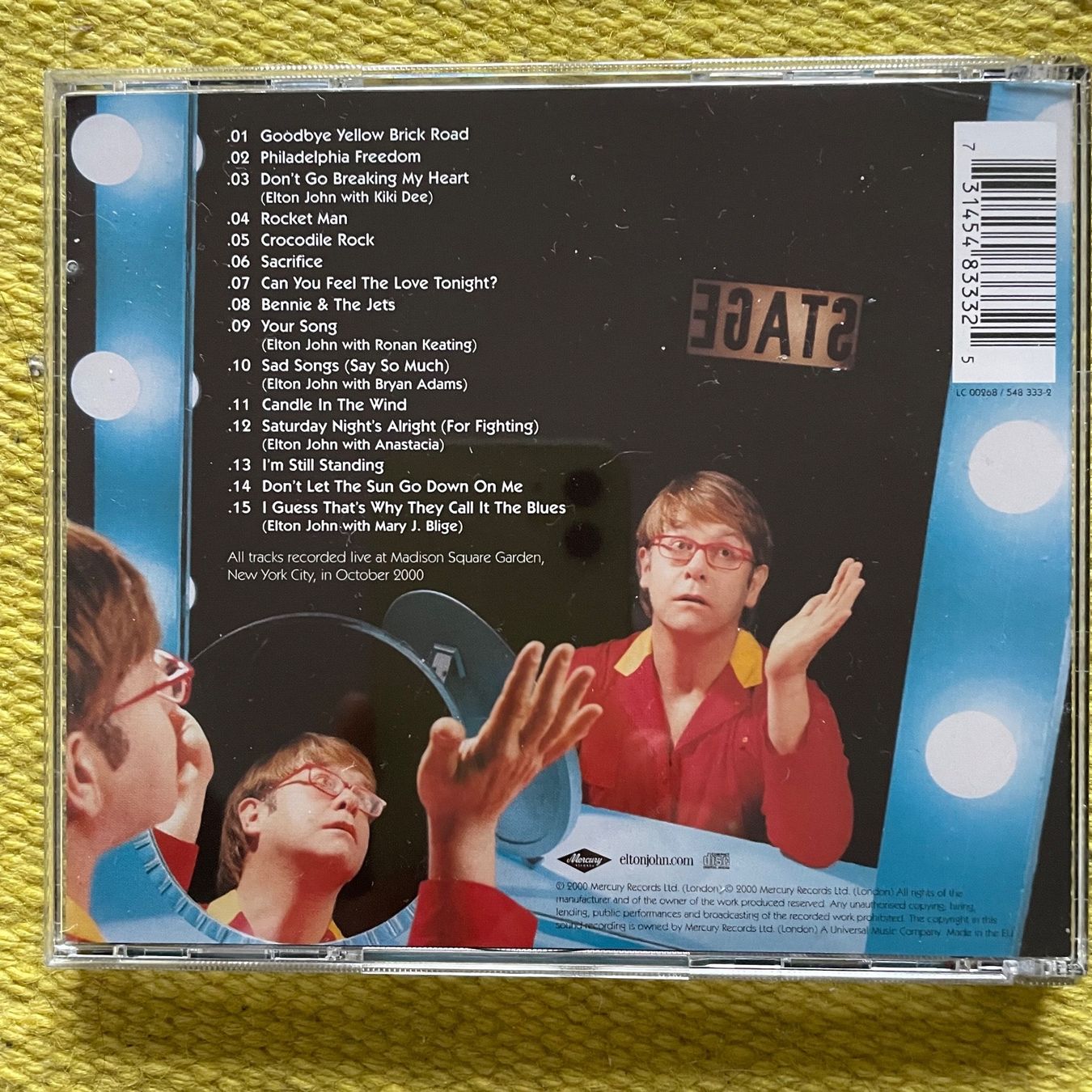 CDs: ELTON JOHN-THE GREATEST HITS ONE NIGHT ONLY – Gebraucht aus Rorschacherberg von CD-Roli 1