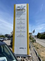 Leuchtreklame Werbepylon OK Qualitäts-Occasionen 