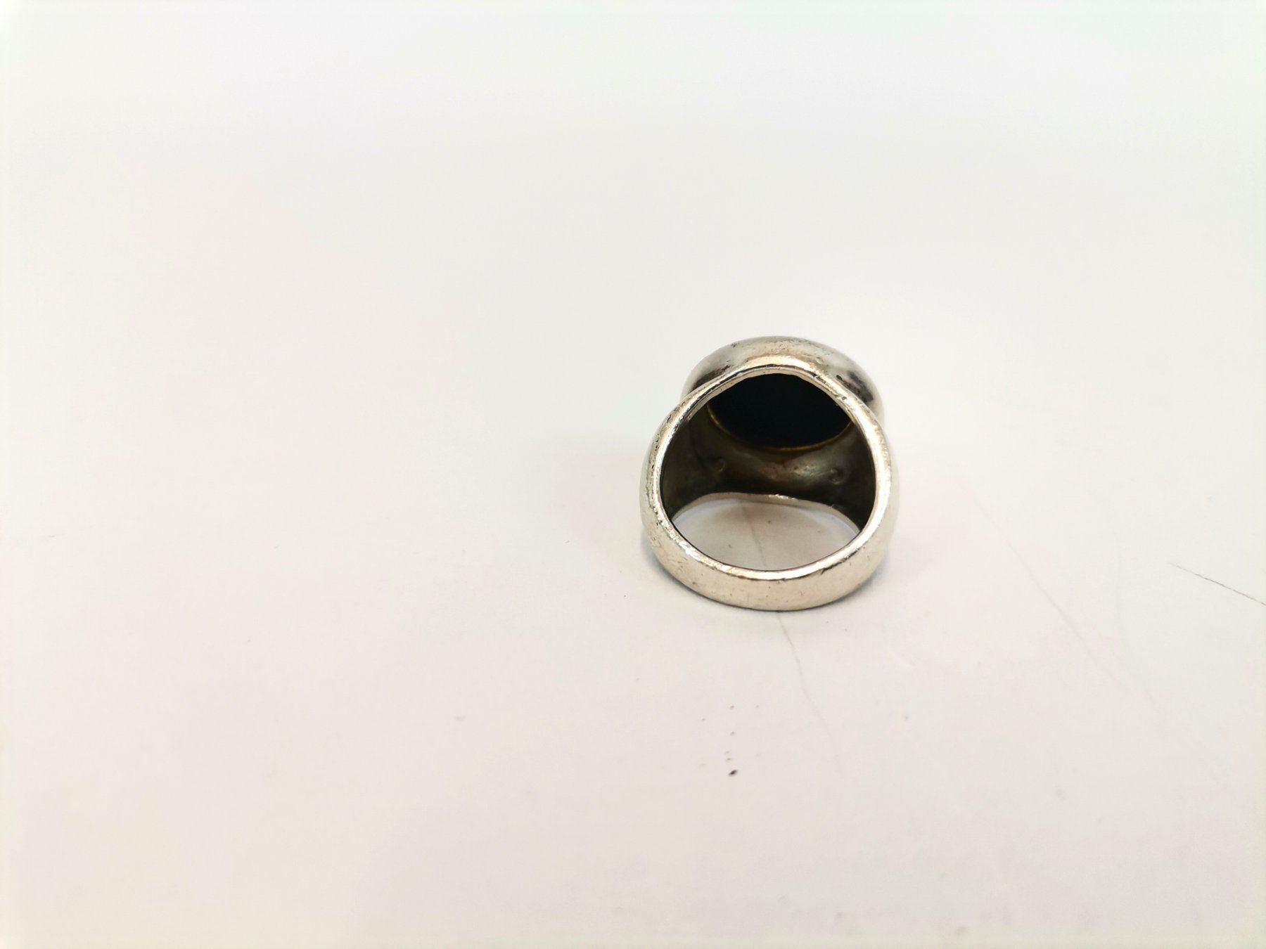 Anelli: Silberring mit Onyx Stein – Usato da Schaffhausen venduto da Restwert_SH 1