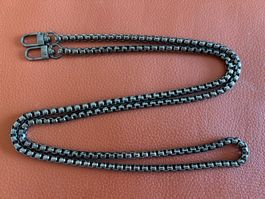 Metall Trägerketten für Handtasche (Schwarz) Länge: 127 cm