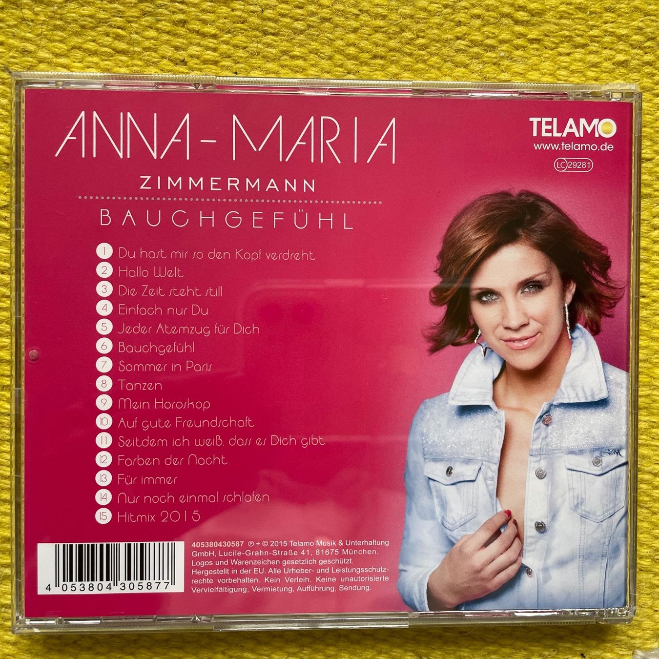 CD: ANNA-MARIA ZIMMERMANN-BAUCHGEFÜHL – Usato da Rorschacherberg venduto da CD-Roli 1