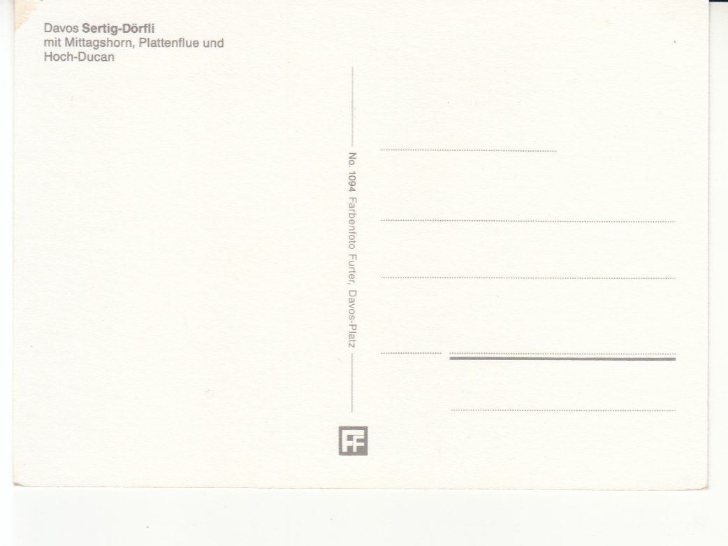 Cartoline postali: Sertig Dörfli ca. 1970 – Usato da Bürglen TG venduto da StampGraf 1
