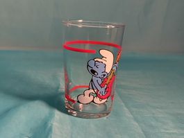 Trinkglas mit Schlumpf