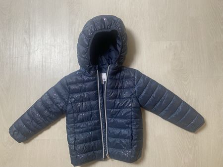 Kinder Steppjacke Grösse 98 dunkelblau mit Sternen