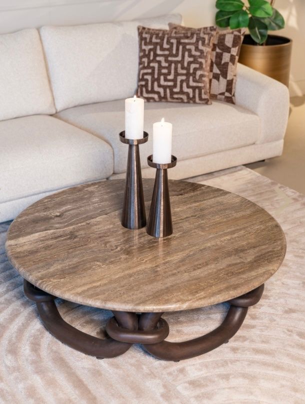 Tavoli: RICHMOND INTERIORS** Coffee table Chainey ash brown – Nuovo e nell'imballaggio originale da Ruswil venduto da Miami-2026