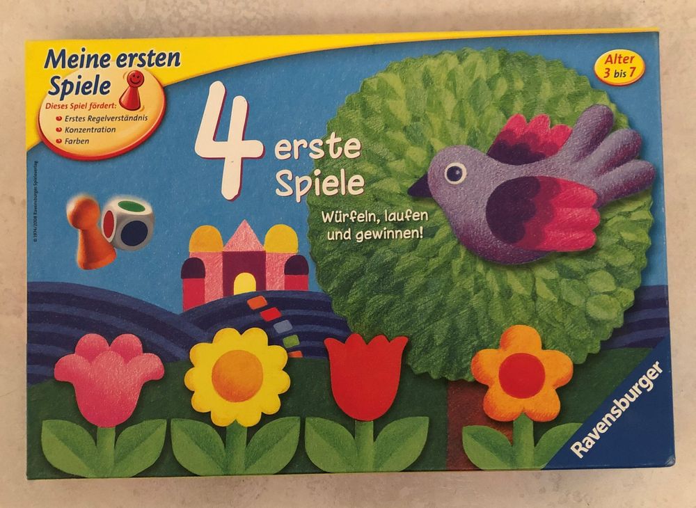  Ravensburger: 4 erste Spiele - Spiele für kleine Kinder ab 3 (Gebraucht Bildidee 