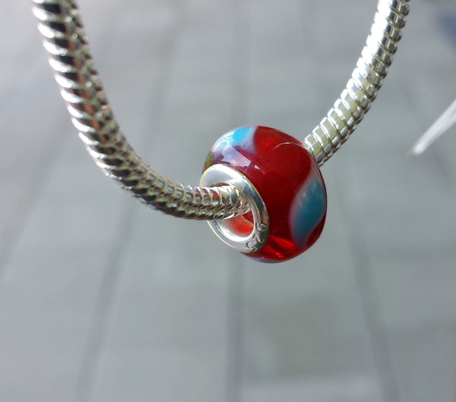 Perlen (unechte): Lampwork Glasperle, Glass Bead – Neu (gemäss Beschreibung) aus Langenthal von flowersNbirds